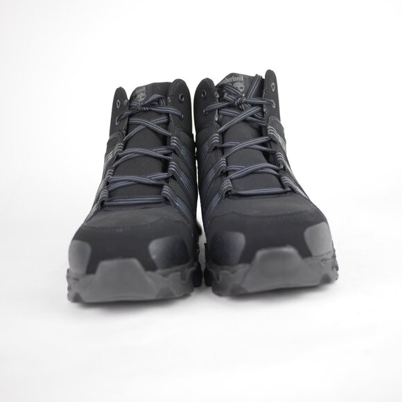 TIMBERLAND Pro Men's 8.5 - Black leather anti fatigue composite toe ankle boots - Picture 5 of 12